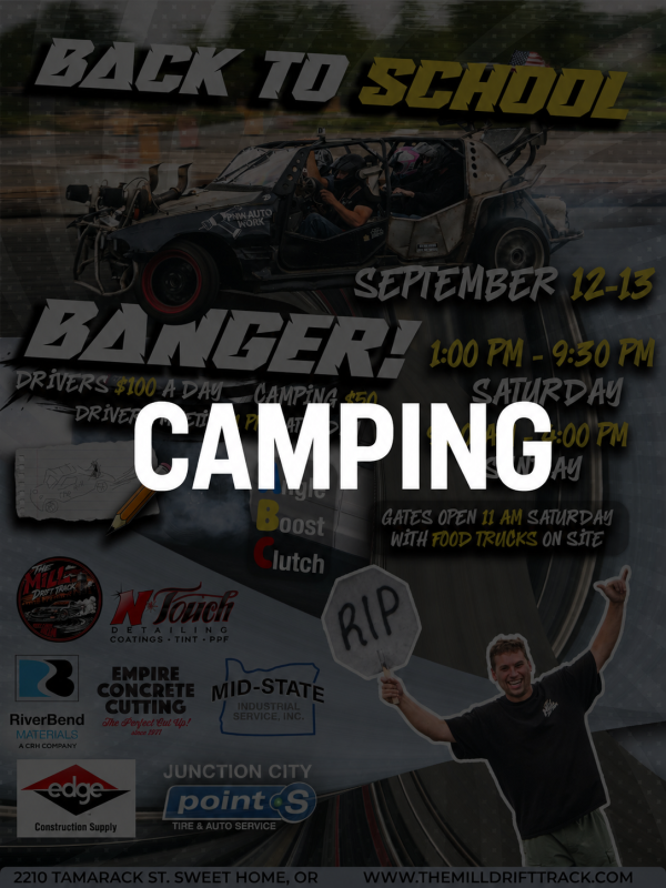 Camping - Back to School! September 12th